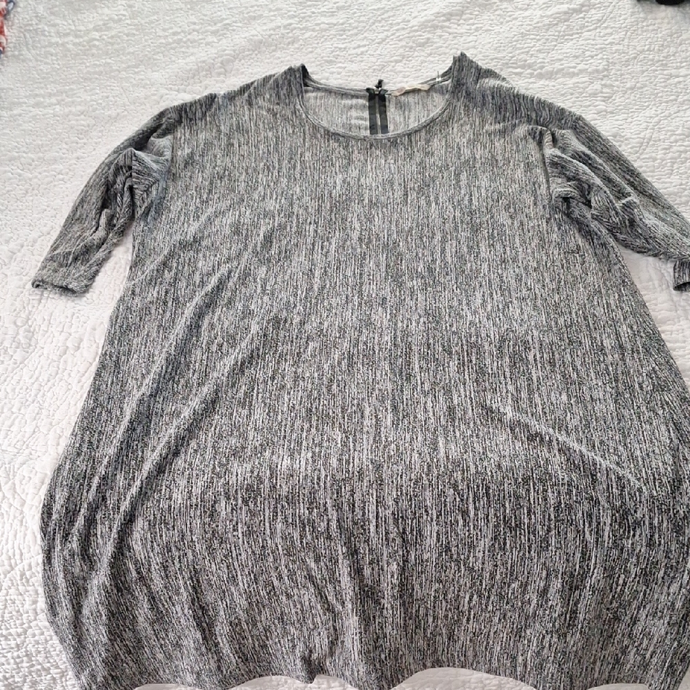 Soft Surroundings 2x Black White Gray Dress